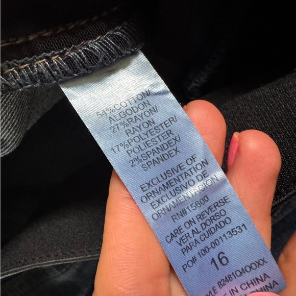 Deomcracy jeans ab technology boot cut flare mid rise stretchy waist  16 - Picture 7 of 9